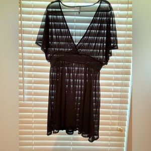 Torrid black swim cover up